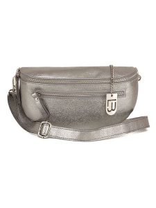 Lucca Baldi Skórzana saszetka "Burano" w kolorze srebrnym - 30 x 19 x 2 cm rozmiar: onesize. Szare nerki i saszetki Lucca Baldi, bez wzorów, z materiału. Za 217,99 zł.