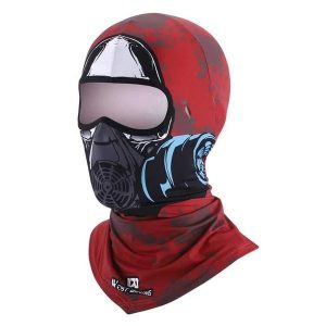 Lato Magiczna Chusta Przeciw UV Szalik Jedwabny Czerwony Demon. Czerwone apaszki i chusty WEST BIKING, bez wzorów, z elastanu. Za 69,88 zł.