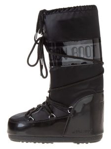 Moon Boot Kozaki zimowe "Icon Glance" w kolorze czarnym rozmiar: 27-30. Czarne kozaki Moon Boot, na zimę, bez wzorów, bez obcasa, bez zapięcia. Za 480,90 zł.