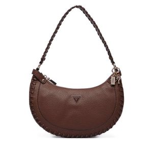 Torebka Guess. Brązowe torebki klasyczne Guess, z aplikacjami, bez dodatków. Za 584,99 zł.