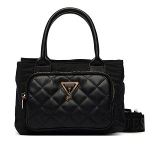 Torebka Guess. Czarne torebki klasyczne Guess, z aplikacjami, bez dodatków. Za 294,99 zł.