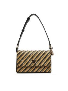 Guess Torebka HWWG92 10190 Czarny. Czarne torebki klasyczne Guess, z aplikacjami, ze skóry, bez dodatków. Za 309,99 zł.