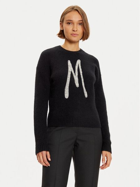 Marciano Guess Sweter 4BGR15 5786Z Czarny Regular Fit. Czarne swetry klasyczne Marciano Guess, s, z syntetyku, bez kołnierzyka. Za 309,99 zł.