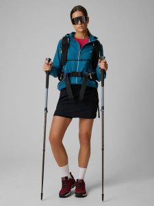 4F Spódnica trekkingowa szybkoschnąca damska - czarna XS. Czarne spódnice 4f, na lato, l, bez wzorów, z materiału, wizytowe. Za 149,99 zł.