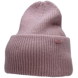 Czapka damska 4F. Czerwone czapki 4f, bez wzorów, z materiału, eleganckie. Za 41,99 zł.