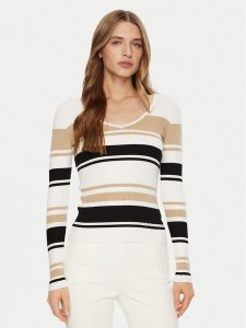 Guess Sweter W5RR22 Z2Y72 Kolorowy Regular Fit. Swetry klasyczne Guess, xs, z wiskozy, bez kołnierzyka. Za 209,99 zł.