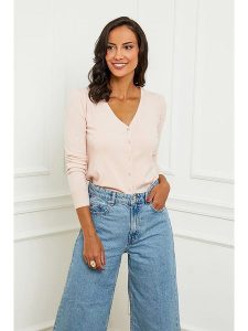 Soft Cashmere Kardigan w kolorze jasnoróżowym rozmiar: 34/36. Różowe kardigany Soft Cashmere, z kaszmiru. Za 125,45 zł.