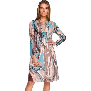 Stylove Sukienka ze wzorem rozmiar: S. Sukienki Stylove, s, bez wzorów, bez kołnierzyka, bez ramiączek, midi. Za 122,67 zł.