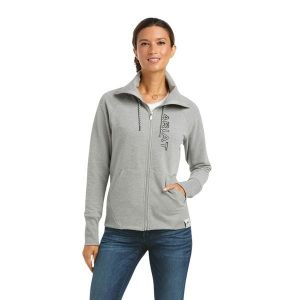 Bluza damska Ariat Team Logo. Szare bluzy ARIAT, bez wzorów, bez kaptura. Za 345,00 zł.
