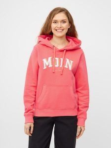 Derbe Bluza w kolorze łososiowym rozmiar: XS. Różowe bluzy Derbe, xs, bez wzorów, z bawełny, z kapturem. Za 170,07 zł.