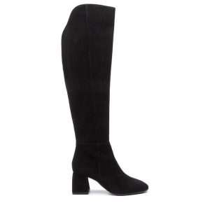 Kozaki Baldowski. Czarne kozaki Baldowski, bez wzorów, bez obcasa, na słupku, bez zapięcia. Za 749,99 zł.