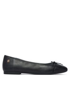 Tommy Hilfiger Baleriny Hilfiger Smooth Lthr Ballet FW0FW09241 Czarny. Czarne balerinki TOMMY HILFIGER, bez wzorów, ze skóry, bez obcasa, bez zapięcia. Za 409,99 zł.