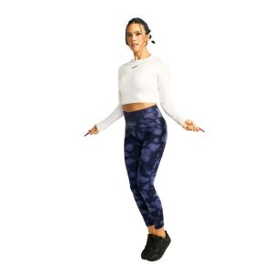 Damskie legginsy Joma Core. Niebieskie legginsy JOMA, bez wzorów, z gumy, długie. Za 162,00 zł.