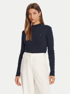 Tommy Hilfiger Sweter Cody WW0WW47307 Granatowy Slim Fit. Niebieskie swetry klasyczne TOMMY HILFIGER, xl, z bawełny, bez kołnierzyka. Za 159,99 zł.