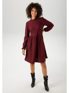 Aniston Sukienka w kolorze bordowym rozmiar: 42. Czerwone sukienki Aniston, bez wzorów, bez kołnierzyka, bez ramiączek, mini. Za 82,99 zł.