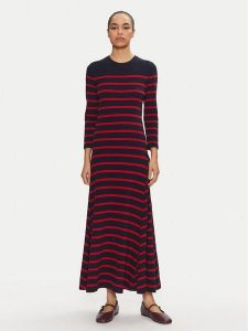 Polo Ralph Lauren Sukienka codzienna 211924266002 Granatowy Slim Fit. Niebieskie sukienki Polo Ralph Lauren, na co dzień, xl, bez wzorów, bez kołnierzyka, bez ramiączek, proste. Za 699,99 zł.