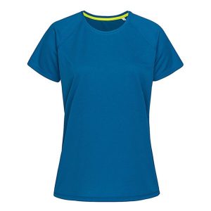 Raglanowa Koszulka Dla Kobiet. Niebieskie bluzki STEDMAN, s, bez wzorów, sportowe, bez kołnierzyka, bez ramiączek. Za 49,99 zł.
