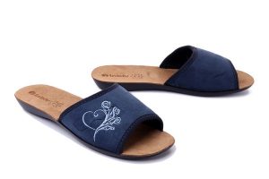 INBLU NP-1H 004 granatowy, kapcie damskie. Niebieskie kapcie Inblu, bez wzorów. Za 65,99 zł.