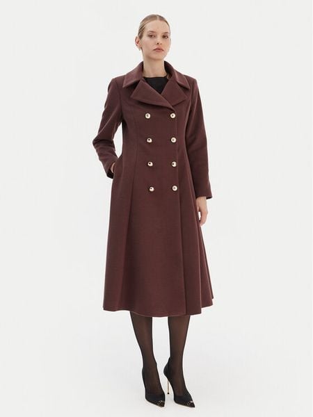 Rinascimento Płaszcz przejściowy CFC0126730003 Brązowy Regular Fit. Brązowe płaszcze Rinascimento, xs, bez wzorów, z syntetyku, bez kaptura. Za 849,00 zł.