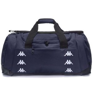 Torba sportowa Kappa 32L granatowa. Niebieskie torby podróżne i sportowe Kappa, bez wzorów, z poliesteru. Za 263,50 zł.