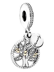 Pandora Srebrny charms z cyrkoniami rozmiar: onesize. Szare zawieszki Pandora, z cyrkonią, srebrne. Za 252,99 zł.