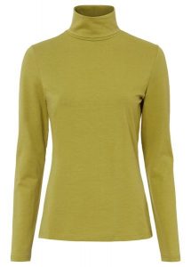 Bluzka z długim rękawem z czystą bawełną organiczną. Zielone golfy bonprix, bez wzorów, z bawełny. Za 59,99 zł.