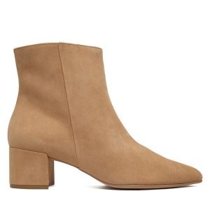 Botki HÖGL. Brązowe botki HÖGL, bez wzorów, bez obcasa, na słupku, bez zapięcia. Za 579,99 zł.