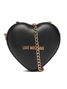 LOVE MOSCHINO Torebka JC4326PP0NKV0000 Czarny. Czarne torebki wieczorowe LOVE MOSCHINO, bez wzorów, ze skóry, bez dodatków. Za 639,99 zł.
