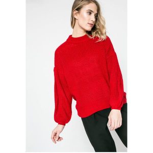 Tally Weijl - Sweter. Szare swetry klasyczne marki TALLY WEIJL, z dzianiny, z krótkim rękawem. W wyprzedaży za 79,90 zł.