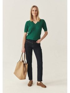 TATUUM Dżinsy - Tapered fit - w kolorze granatowym rozmiar: 38. Niebieskie jeansy Tatuum, z aplikacjami, ze skóry. Za 196,24 zł.