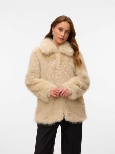 Vero Moda Kurtka przejściowa w kolorze beżowym rozmiar: L. Brązowe kurtki Vero Moda, l, bez wzorów, bez kaptura. Za 223,99 zł.