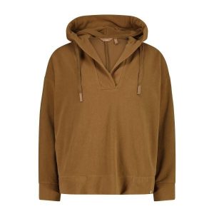Bluza damska z kapturem CMP. Brązowe bluzy CMP, bez wzorów, z kapturem. Za 340,00 zł.