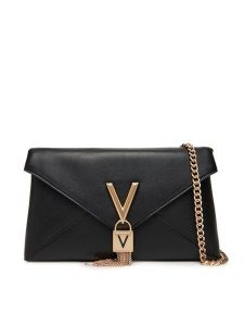 Valentino Torebka Stella VBS9AK17 Czarny. Czarne torebki wieczorowe Valentino, bez wzorów, ze skóry, bez dodatków. Za 389,99 zł.