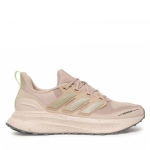Buty do biegania adidas. Brązowe buty sportowe ADIDAS, bez wzorów, bez zapięcia, do biegania. Za 349,99 zł.