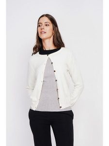 ASSUILI Kardigan w kolorze białym rozmiar: 36. Białe kardigany Assuili. Za 113,99 zł.