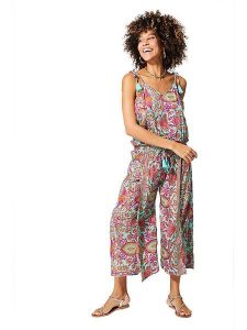 Ipanima Kombinezon w kolorze miętowo-różowym rozmiar: 34-40. Różowe kombinezony Ipanima, bez wzorów, bez kołnierzyka, bez ramiączek. Za 100,99 zł.