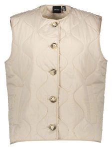 Vero Moda Kamizelka w kolorze beżowym rozmiar: L. Brązowe kamizelki Vero Moda, l, bez wzorów, bez kołnierzyka, bez ramiączek, bez kaptura. Za 77,95 zł.