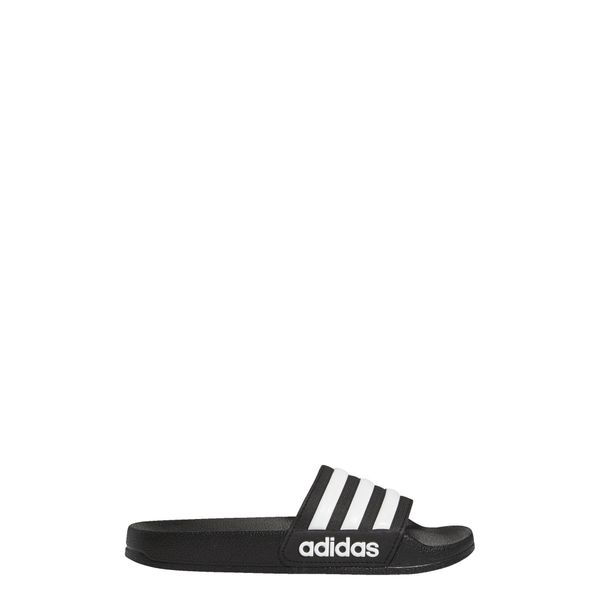 Klapki Adilette Shower. Białe klapki ADIDAS, bez wzorów, bez obcasa. Za 109,00 zł.