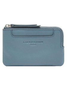 Liebeskind Berlin Skórzany portfel w kolorze błękitnym - 13 x 8 cm rozmiar: onesize. Niebieskie portfele Liebeskind Berlin, bez wzorów, z materiału. Za 113,99 zł.