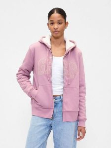 GAP Bluza w kolorze jasnoróżowym rozmiar: XL. Różowe bluzy GAP, xl, bez wzorów, bez kaptura. Za 188,85 zł.