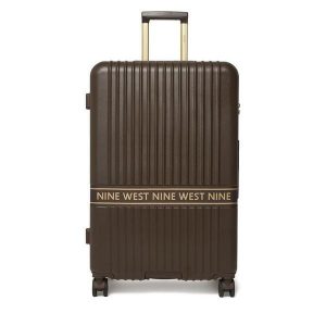 Walizka duża Nine West. Brązowe walizki Nine West, bez wzorów, duże. Za 399,99 zł.