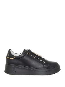 Patrizia Pepe Skórzane sneakersy w kolorze czarnym rozmiar: 41. Czarne trampki Patrizia Pepe, z aplikacjami, bez zapięcia. Za 489,95 zł.