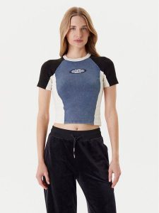 Guess T-Shirt W5YR44 Z2YJ2 Granatowy Regular Fit. Niebieskie t-shirty Guess, xxl, z aplikacjami, z wiskozy, bez kołnierzyka, bez ramiączek. Za 269,99 zł.