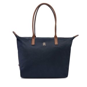 Torebka Tommy Hilfiger. Niebieskie torebki klasyczne TOMMY HILFIGER, bez wzorów, bez dodatków. Za 339,99 zł.