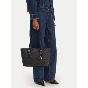 Torebka MICHAEL Michael Kors. Czarne shopper bag MICHAEL Michael Kors, bez wzorów, bez dodatków. Za 710,99 zł.