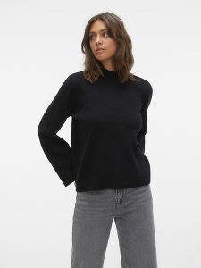 Vero Moda Sweter w kolorze czarnym rozmiar: S. Czarne swetry oversize Vero Moda, s, bez wzorów, bez ramiączek. Za 77,73 zł.
