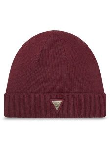 Guess Czapka V4BZ08 Z39B0 Bordowy. Czerwone czapki Guess, z aplikacjami, z nylonu. Za 119,99 zł.