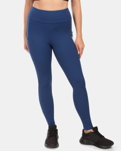 Damskie legginsy sportowe Kilpi ALEXO-W. Niebieskie legginsy Kilpi, bez wzorów, z elastanu, z podwyższonym stanem, długie. Za 189,67 zł.