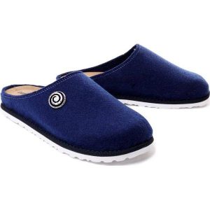 DR. BRINKMANN 320048-05 blau, kapcie/klapki damskie. Niebieskie kapcie Dr. Brinkmann, bez wzorów, z materiału. Za 159,90 zł.