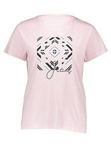 Pepe Jeans Koszulka w kolorze jasnoróżowym rozmiar: M. Różowe bluzki Pepe Jeans, m, bez wzorów, z bawełny, bez kołnierzyka, bez ramiączek. Za 92,21 zł.